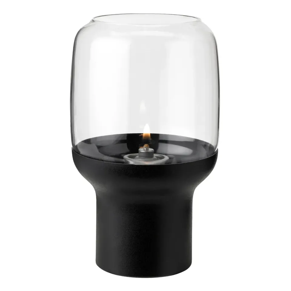Stelton Hoop hurricane lantern Ø10 cm, Black BlackTransparent Outlet