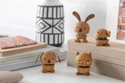 Hoptimist Dog S figure, Oak Brown Clearance