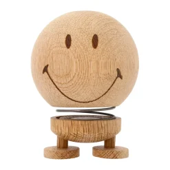 Hoptimist Smiley M figure, Raw oak Brown Hot
