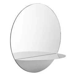 Normann Copenhagen Horizon mirror round, Stainless steel Silver-coloured Best