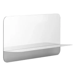Normann Copenhagen Horizon spegel horisontal, Stainless steel Silver-coloured Outlet