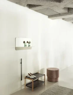 Normann Copenhagen Horizon spegel horisontal, Stainless steel Silver-coloured Outlet