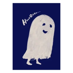 Paper Collective HouoOouu white poster, 30x40 cm BlueWhite New