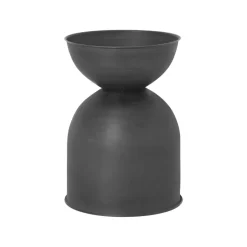 Ferm Living Hourglass flower pot small Ø30 cm, -dark grey Black Outlet