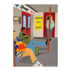 Paper Collective Humans Are Weird poster, 50x70 cm Multi