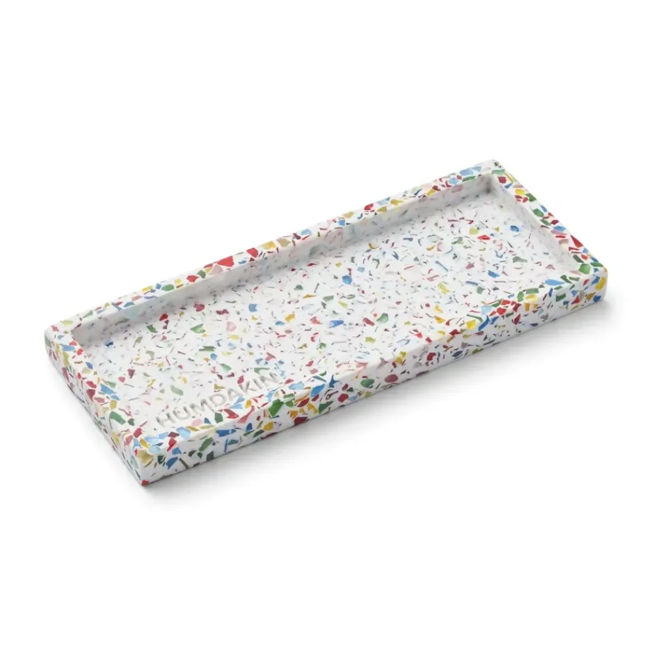 Humdakin Terrazzo tray 10x25 cm, Rainbow WhiteMulti Best