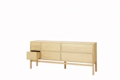 1898 Hylte side table 6 drawers 172x73 cm, Oak Beige New