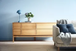 1898 Hylte side table 6 drawers 172x73 cm, Oak Beige New