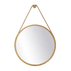 FDB Møbler I3 Mossø wall mirror, Oak nature lacquered Ø60 cm Brown Discount