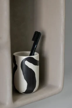 Mette Ditmer Icon toothbrush holder, Off-white WhiteBlack New
