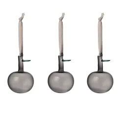 Iittala glass apple Ø6 cm 3-pack, Gray Grey Hot