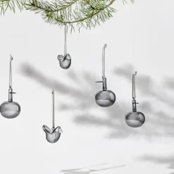 Iittala glass apple Ø6 cm 3-pack, Gray Grey Hot