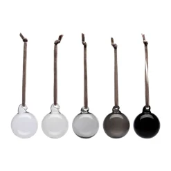 Iittala glass ball Ø4 cm 5-pack, Gray Grey Hot