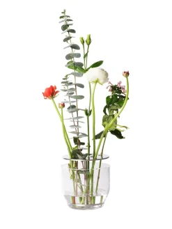 Fritz Hansen Ikebana vase stainless steel, Small Silver-coloured Outlet