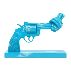 Non Violence Imagine decoration 30 cm, Blue-white BlueWhite Outlet