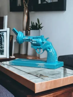 Non Violence Imagine decoration 30 cm, Blue-white BlueWhite Outlet
