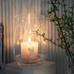 Muurla In the Woods lantern/vase 20 cm, clear-white Transparent Best
