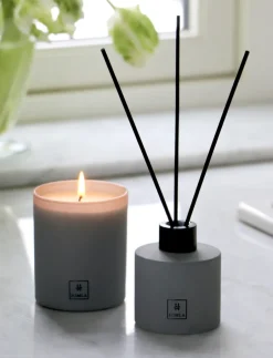 Himla Inhale scented candle 230 g, Sense of silence Grey Best