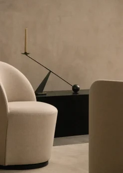 Audo Copenhagen Interconnect candlestick 70 cm, Bronzed brass Silver-coloured Outlet