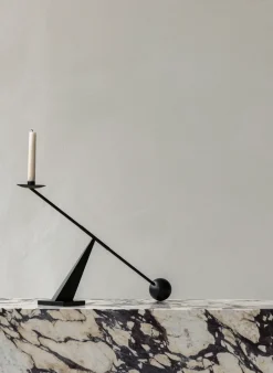 Audo Copenhagen Interconnect candlestick 70 cm, Black New