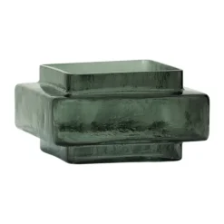 URBAN NATURE CULTURE Isla tealight holder Ø12 cm, Laurel-blue Green
