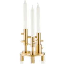 Fritz Hansen Jaime Hayon candle holder large, Brass Gold-coloured Hot