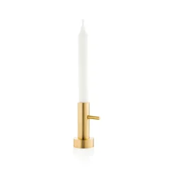 Fritz Hansen Jaime Hayon Single candle holder brass, #1 Gold-coloured Hot