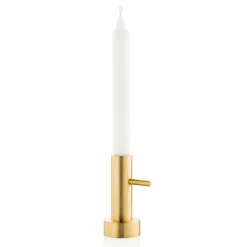 Fritz Hansen Jaime Hayon Single candle holder brass, #1 Gold-coloured Hot