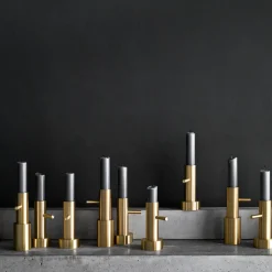 Fritz Hansen Jaime Hayon Single candle holder brass, #2 Gold-coloured New