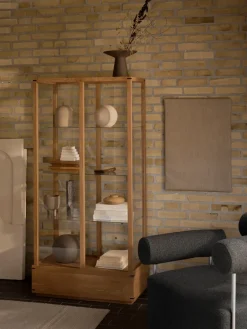 Kristina Dam Studio Japanese display cabinet large, Warm oiled oak Beige Discount