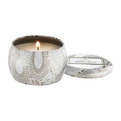 Voluspa Japonica Mini Tin scented candle 25 hours, Mokara Orchid White Clearance