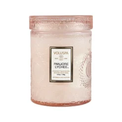Voluspa Japonica scented in glass jar 50 hours, panjore lychee Pink Hot
