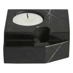 Woud Jeu de dés 3 candle holder marble, Black Sale