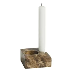 Woud Jeu de dés 3 candle holder marble, Brown Best