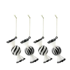 Scandi Living Jolly Christmas Bauble 4-pack, White Online