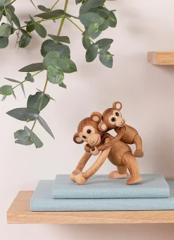 Spring Copenhagen Jolly monkey decoration 11 cm, Oak Brown Outlet