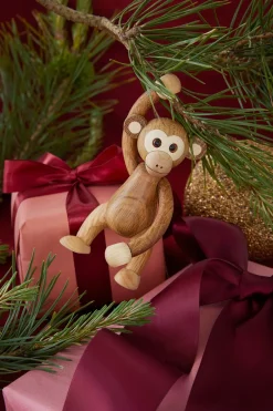 Spring Copenhagen Jolly monkey decoration 11 cm, Oak Brown Outlet
