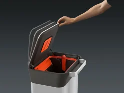 Joseph Joseph Titan trash compactor pedal bin 30 L, Stainless steel Silver-coloured Outlet