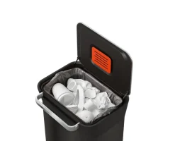 Joseph Joseph Titan trash compactor pedal bin 30 L, Carbon Black New