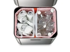 Joseph Joseph Totem Max trash bin 60 L, Stainless steel Silver-coloured New