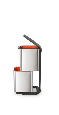 Joseph Joseph Totem Max trash bin 60 L, Stainless steel Silver-coloured New