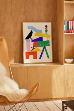 Paper Collective Jouer poster, 50x70 cm Multi Hot