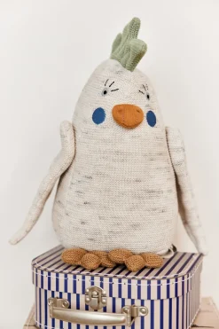 OYOY Kai parakeet plush toy, Off white-light mint Multi Discount