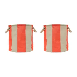 OYOY Kara storage basket medium Ø32x32 cm 2-pack, Cherry Red Online