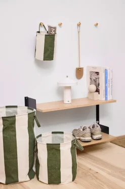 OYOY Kara storage basket small Ø18x22 cm 2-pack, Dark Green Outlet