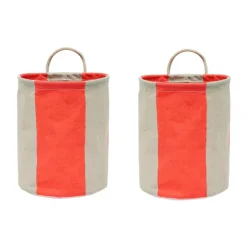 OYOY Kara storage basket small Ø18x22 cm 2-pack, Cherry Red Online