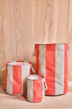 OYOY Kara storage basket small Ø18x22 cm 2-pack, Cherry Red Online