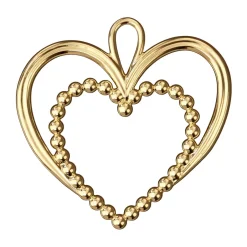 Rosendahl Karen Blixen pearl heart Christmas ornament 6.5 cm, Gilded Gold-coloured Sale