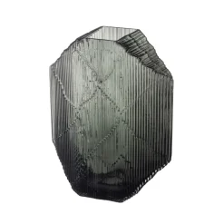 Iittala Kartta glass sculpture 33.5 cm, dark Grey New