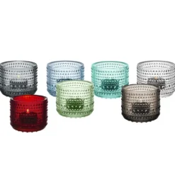 Iittala Kastehelmi candleholder, Grey Clearance